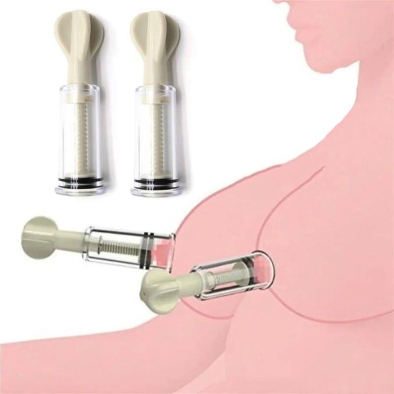 1 Pair Nipple Sucker Toys for Adult Sex Toy Nipple Pump Women Sex Toys Breast Stimulation Nipple Massager for Lovers SM Play