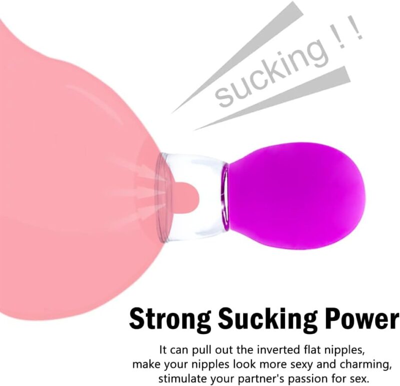 Nipple Sucker Pump Breast Sucker Nipple Toys BDSM for Adult Women Breast Enlarger for Female Nipple Stimulator Corrector Clitoris Suction Vacuum Sucker for Couples - Image 2