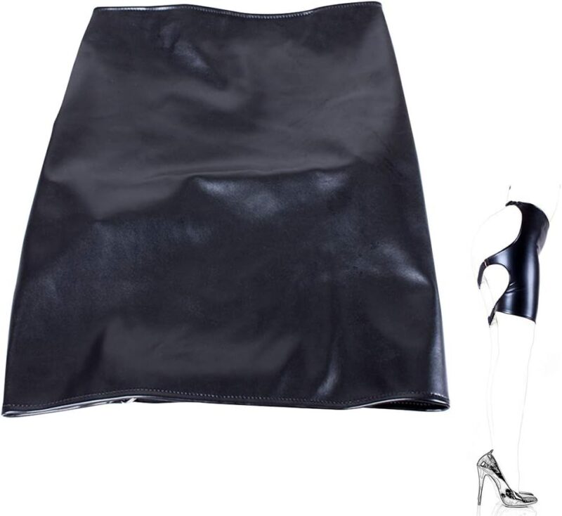 Slave Spanking Skirt Open Hip Bondage Fetish Lingerie Erotic Sexy Dress, Sex Toys for Women Black - Image 2