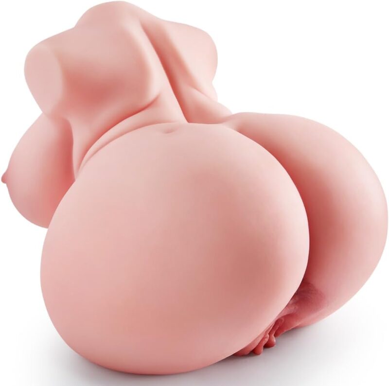 BBW Male Masturbator Sex Doll Sex Toy with Big Ass and Boobs, 8.6 LB Love Doll Adult Sex Toys for Men Masturbation, Male Sex Doll Pocket Pussy Ass with 3D Textured Vagina Anal Mens Sex Toys(Flesh)