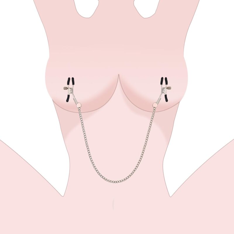 BDSM Nipple Toys Nipple Clamps Sexual Pleasure Tools for Women Men Couples Sex Toys Bondage Gear Accessories Sex Restraints Nipple Stimulation Kinky Adult Sex Toys Games Nipple Clips with Metal Chain