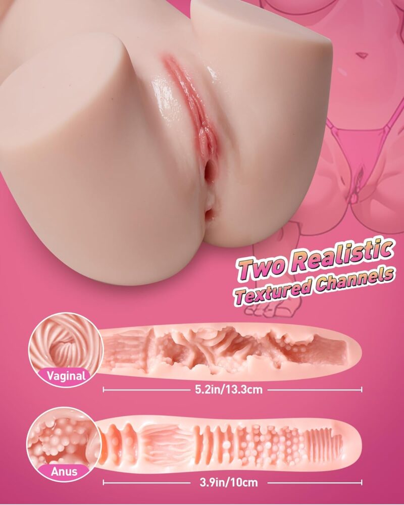 6.5LB Sex Doll Torso Male Masturbator - Pocket Pussy Silicone Doll with Realistic Vagina Anal Big Breasts, Realistic Female Torso Hands Free Male Masturbator, Adult Sex Toys, Pleasure for Men - Image 2