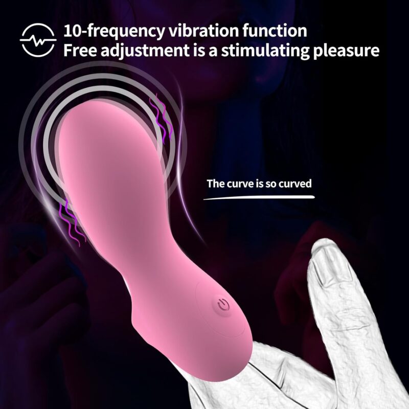Intense Finger Vibrator for Couples - Powerful Sexual Stimulation Toy for Women with Nipple and Clitoral Sensation - Sexual Pleasure Tools for Women Mini Vibrator Couples Sex Toys Pink - Image 2