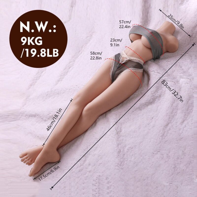 Real Silicone Sex Doll  Love Dolls Full Body Adult Sex Toy for Men,Male Masturbator Sex Doll for Men Female Sex Doll Torso Realistic Sex Doll with agina Anus, Pocket Pussy Love Doll Torso - Image 2